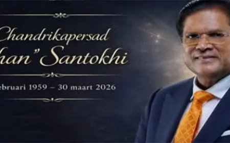 Internationale delegaties en prominente toespraken bij staatsuitvaart Santokhi