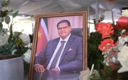 Afscheid van ex-president tevens VHP voorzitter Chan Santokhi