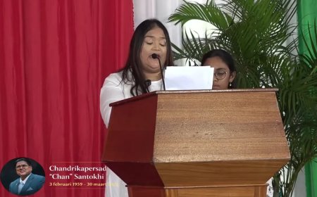 Dochter Santokhi: “Papa is vredig heengegaan”