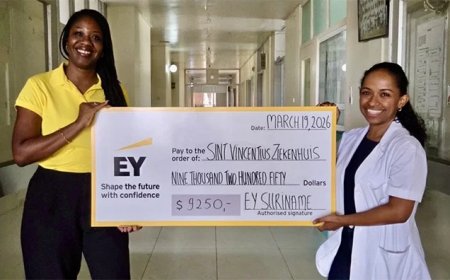 EY Suriname ondersteunt geboortezorg Sint Vincentius Ziekenhuis