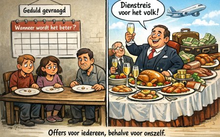 Regering eet, volk telt kruimels