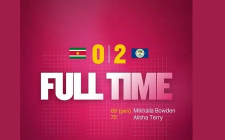 Surinaamse vrouwen verliezen van Belize na sterke eerste helft