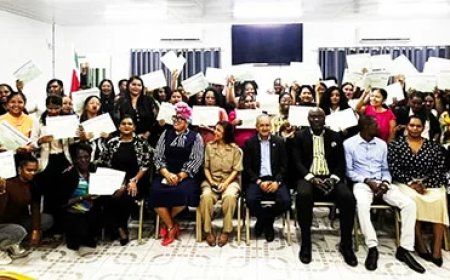 53 deelnemers in Nickerie getraind voor werk in toerisme en dienstverlening