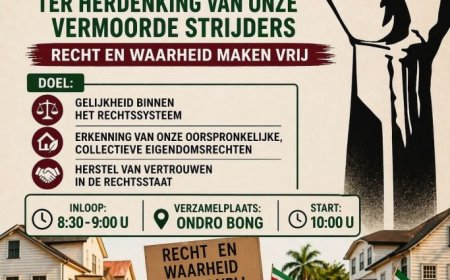 Drie jaar ongeregeldheden Pikin Saron: manifestatieloop in de maak