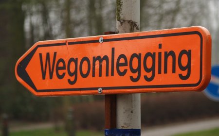 Wegomlegging door plaatselijke schouwing