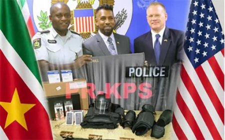 VS schenkt uitrusting aan KPS voor versterking criminaliteitsbestrijding