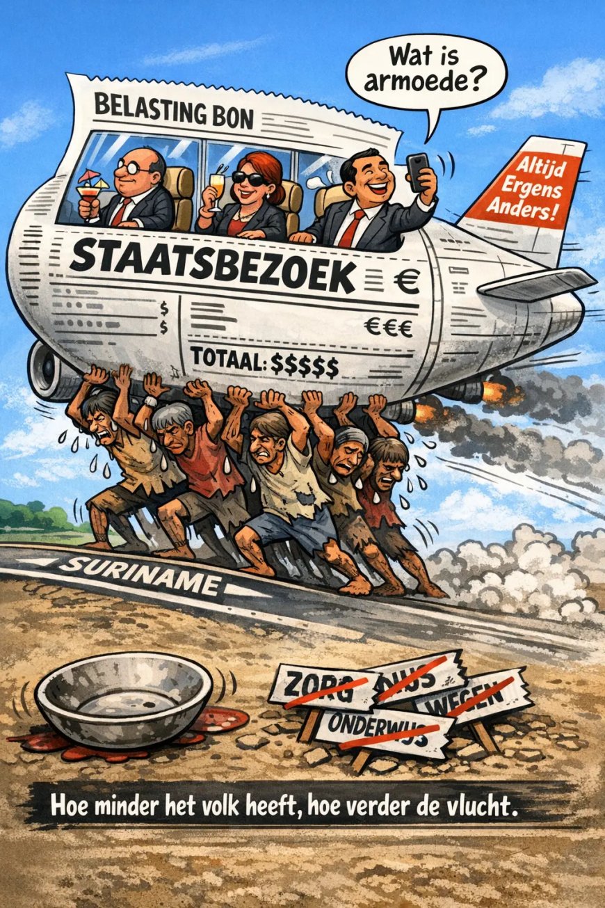 Regering op wereldtour terwijl volk de rekening betaalt