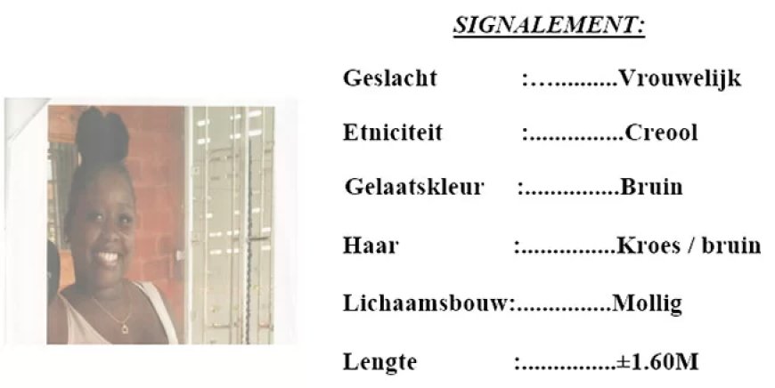 Politie vraagt hulp bij opsporing vermiste Natasha Nanaa