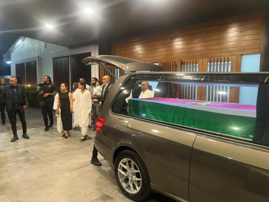 Uitvaart oud-president Chan Santokhi