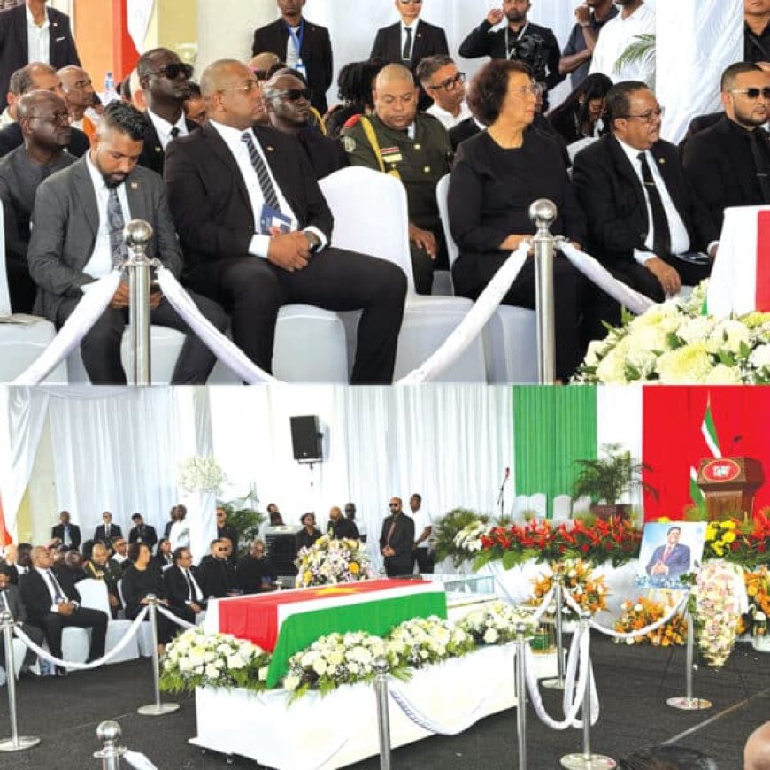 Samenleving neemt massaal afscheid van ex-president Santokhi