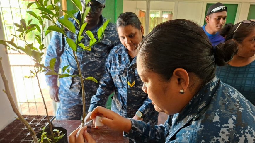 LVV versterkt zelfvoorziening Marinebasis met landbouwtraining
