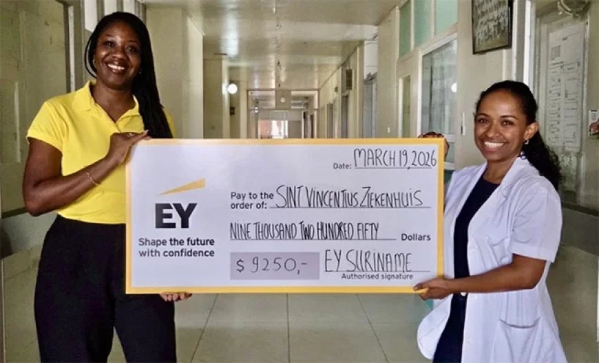EY Suriname ondersteunt geboortezorg Sint Vincentius Ziekenhuis
