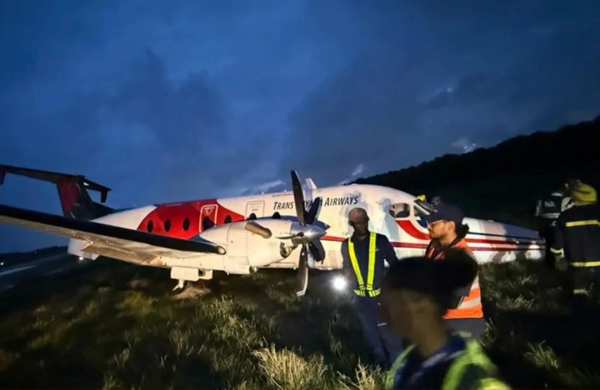 Vliegtuig TransGuyana schiet voorbij landingsbaan in Guyana
