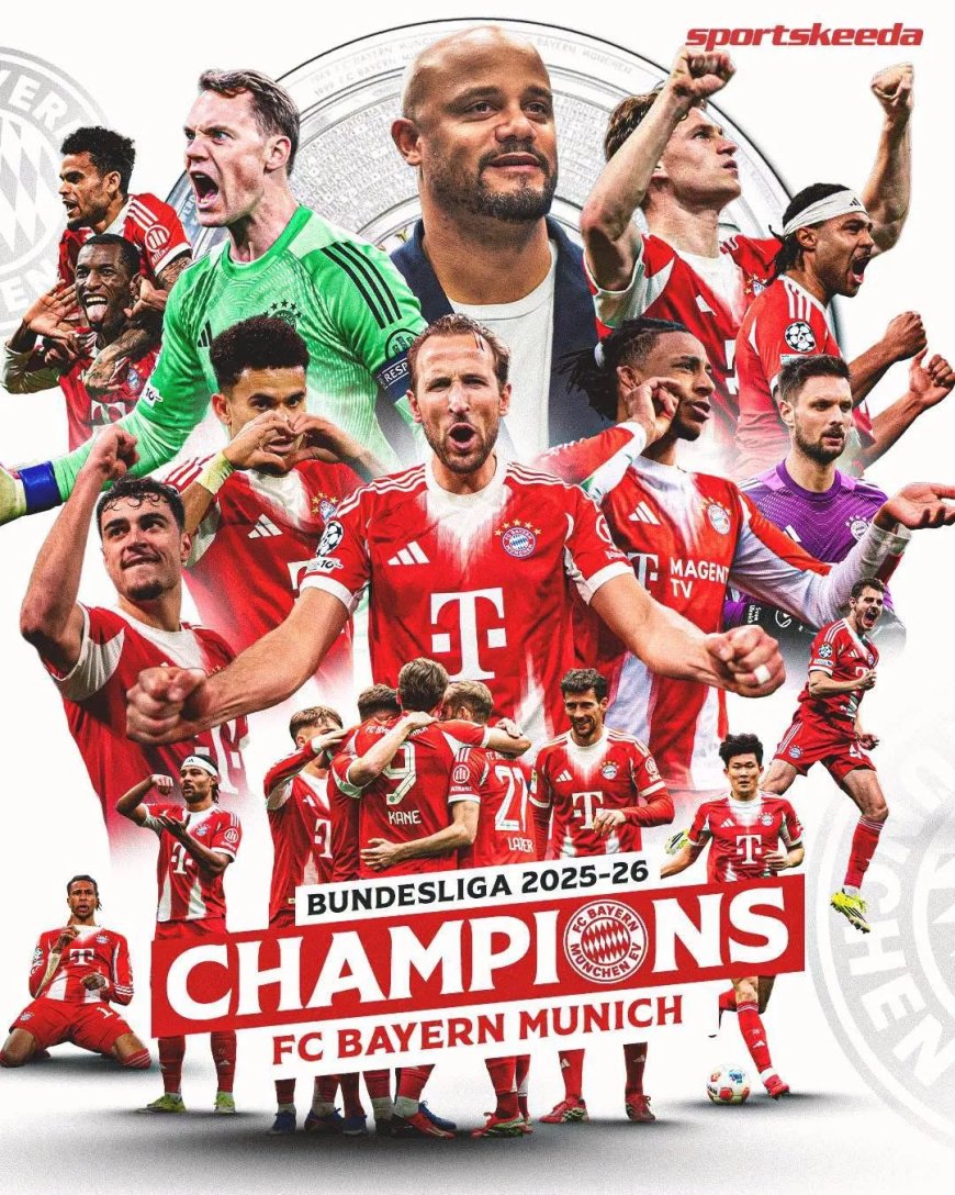 Bayern München pakt opnieuw Bundesliga-titel na overtuigende zege