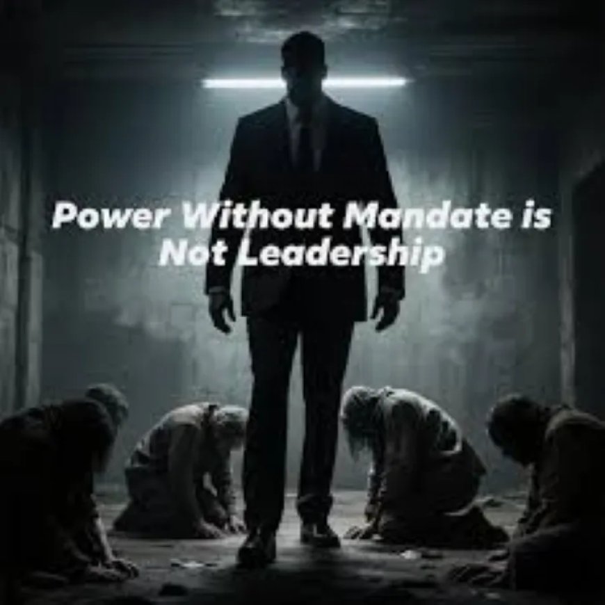 Macht zonder mandaat breekt zichzelf