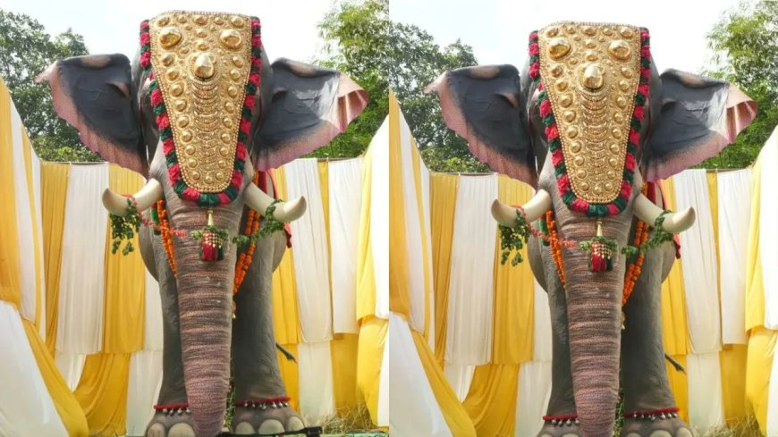 Levensgrote mechanische olifanten vervangen gevangen gehouden dieren in Kerala 