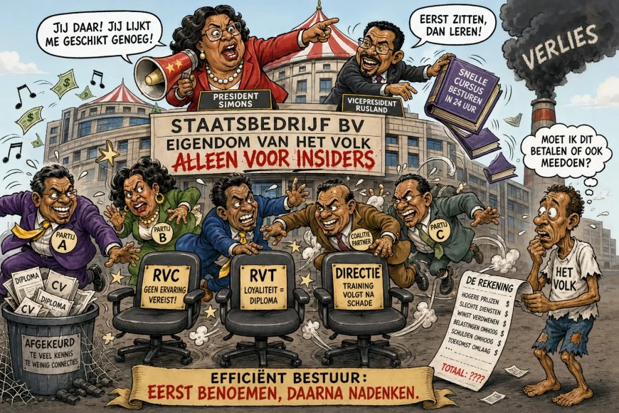 Staatsbedrijven te koop: diploma niet nodig, partijpas verplicht  