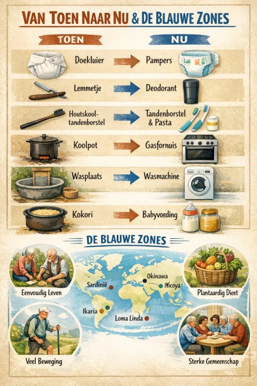 Van koolpot tot blauwe zones: hoe innovatie onze gezondheid beïnvloedt