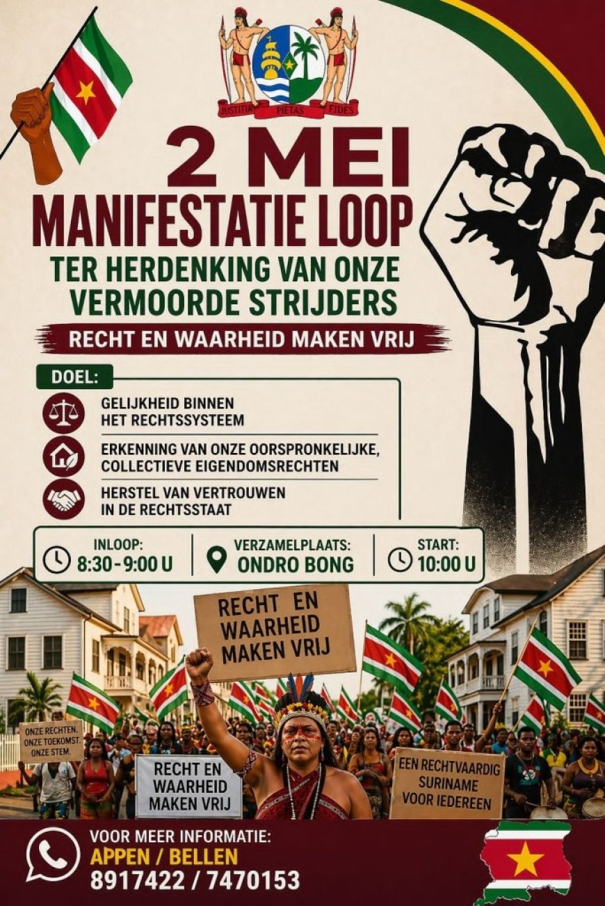 Drie jaar ongeregeldheden Pikin Saron: manifestatieloop in de maak