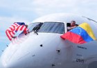 Eerste rechtstreekse vlucht VS-Venezuela in 7 jaar landt in Caracas