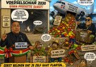 Voedselschuur met buitenlandse tomaten