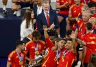 Spaanse koning bezoekt WK-wedstrijd in Mexico