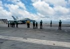 Oudste Amerikaanse vliegdekschip in Suriname op afscheidsmissie