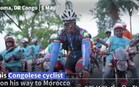 Congolese fietser start 14.000 km vredestocht door Afrika