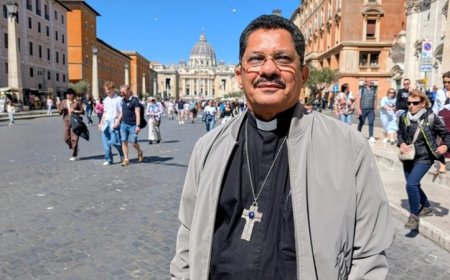 Bisschop Karel Choennie sprak met paus Leo over het priestertekort