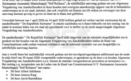 Pawiroredjo en Gajadien uiten scherpe kritiek op ingreep president bij Self Reliance