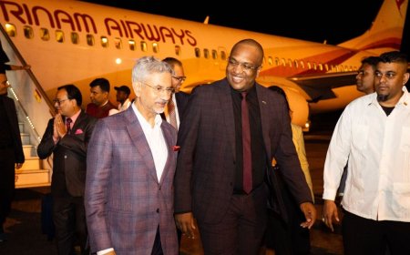 Jaishankar in Suriname: 50 jaar diplomatieke banden versterkt met historisch bezoek
