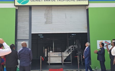 India draagt fruitverwerkingsfabriek over aan Suriname