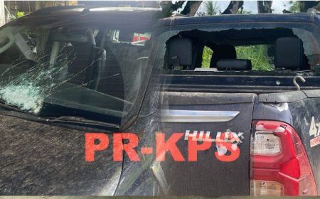 Pick-up beschoten ter hoogte van Peling Pasi
