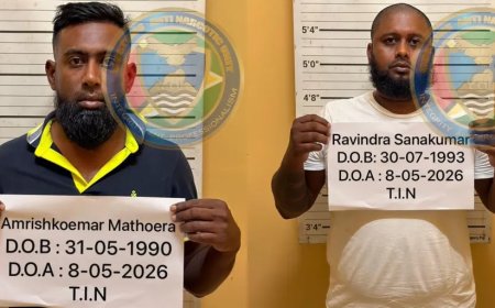 Surinamer en Guyanees aangehouden met 45 kilo cocaïne