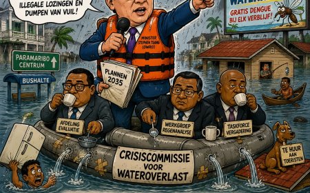 Suriname drijft weg, regering zoekt reddingsboei in persconferentie