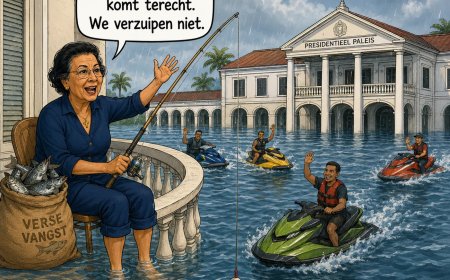 Paramaribo lijkt meer en meer op Venetië 