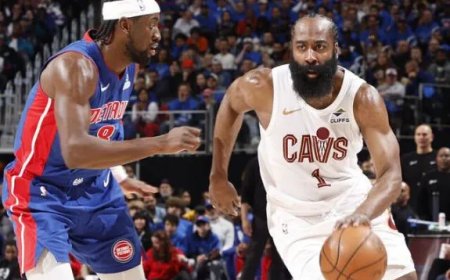 Cavaliers ontsnappen in thriller en pakken voorsprong tegen Pistons