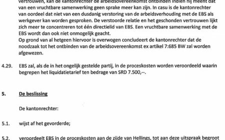 Kantonrechter wijst ontslagverzoek EBS tegen vakbondsleider Hellings af