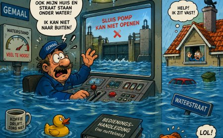 Pompbediende van gemaal in de problemen…????