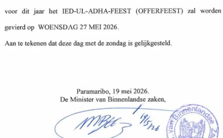 Offerfeest dit jaar op woensdag 27 mei