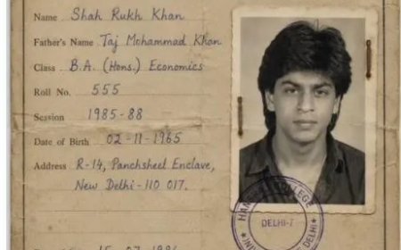 Oude studentenkaart van Shah Rukh Khan duikt opnieuw op