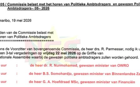 Nurmohamed wil achter gesloten deuren gehoord worden; Somohardjo niet
