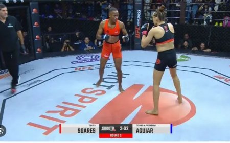 Beelden =Thalita Soares wint met spectaculaire knock-out