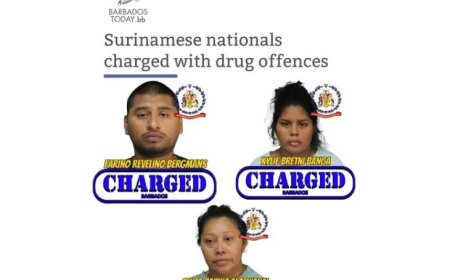 Drie Surinamers aangeklaagd voor cocaïnesmokkel op Barbados