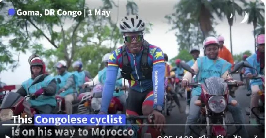 Congolese fietser start 14.000 km vredestocht door Afrika