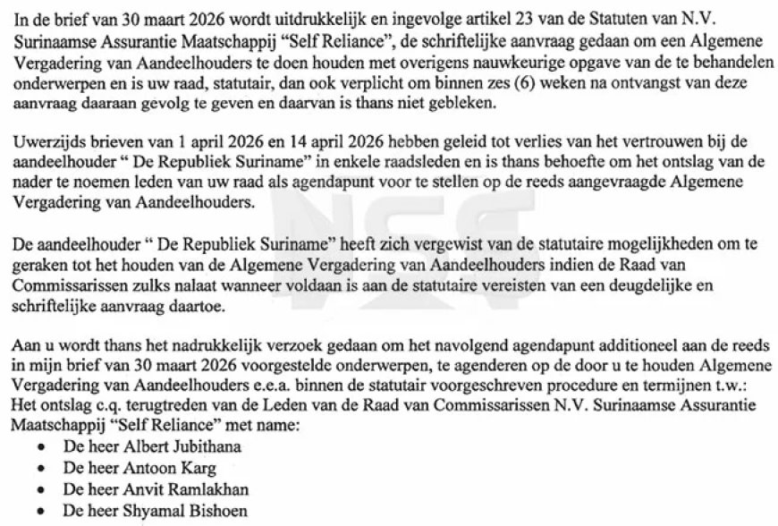Pawiroredjo en Gajadien uiten scherpe kritiek op ingreep president bij Self Reliance