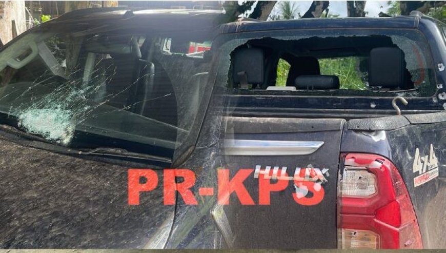 Pick-up beschoten ter hoogte van Peling Pasi