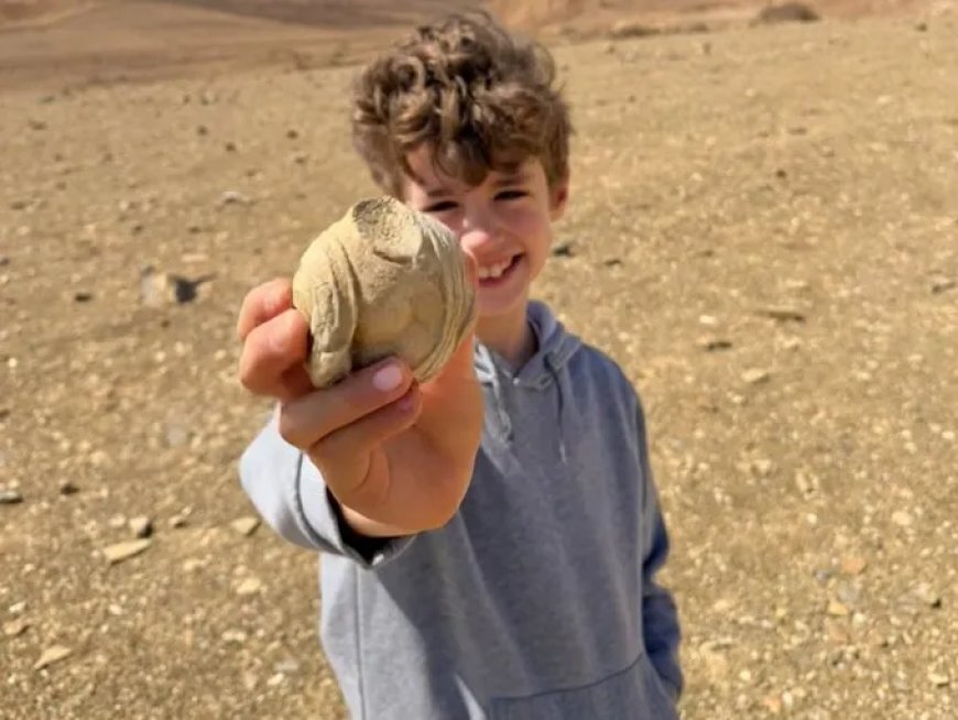 Achtjarige jongen ontdekt 1.700 jaar oud beeldfragment in Negevwoestijn
