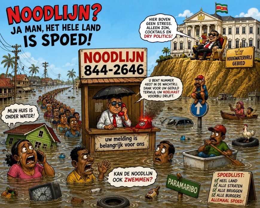 Noodlijn voor een verdronken land
