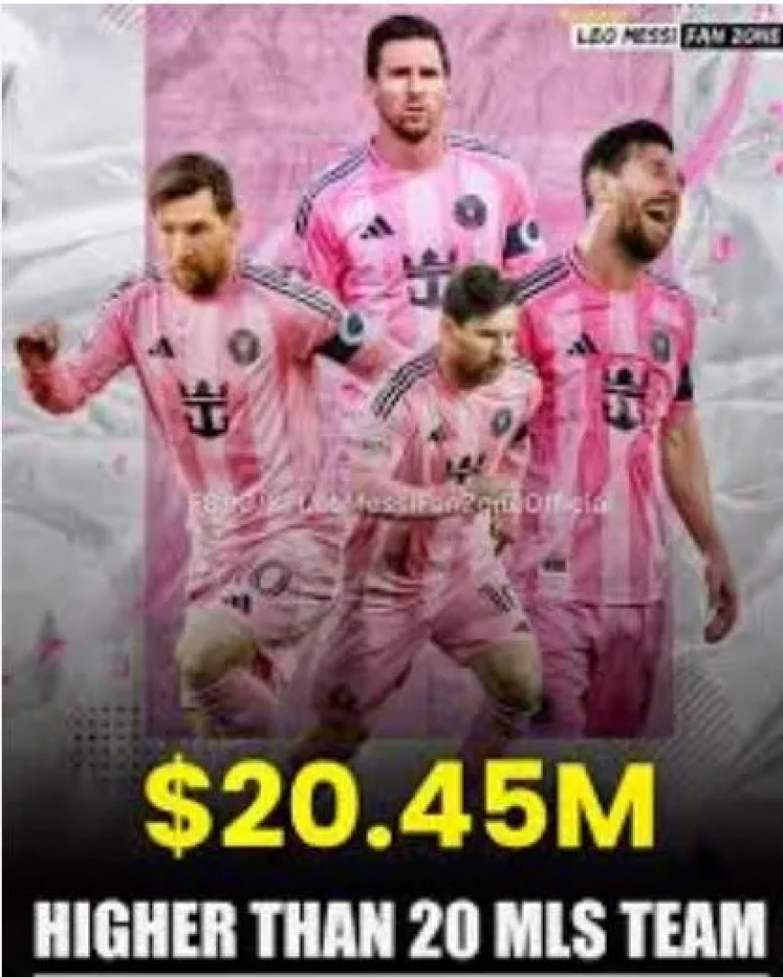 Messi verdient meer dan bijna hele MLS-clubs